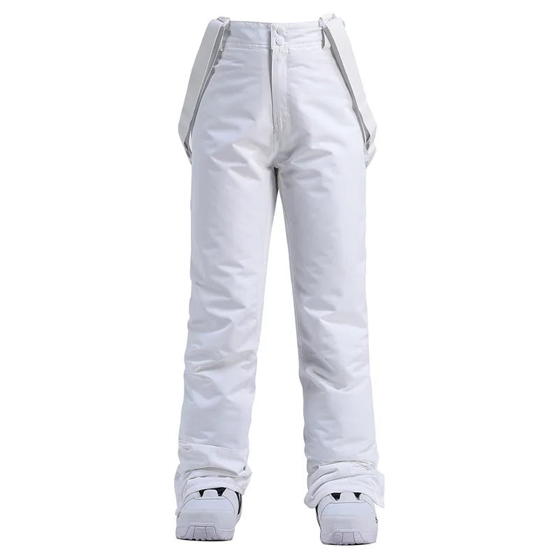Women Trousers | Wide Leg Straight Fit with Adjustable Suspenders - Evergreen Outfits- Trousers