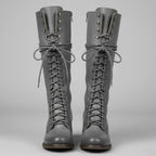 Women Boots | Knee-High Lace-Up Front with Block Heel